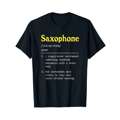 Presto Funny Musician Teez Funny Saxophone for Sax Player T-Shirt