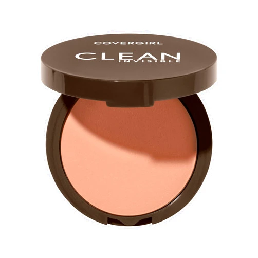 Covergirl Clean Invisible Pressed Powder, Lightweight, Breathable, Vegan Formula, Medium Light 135, 0.38oz