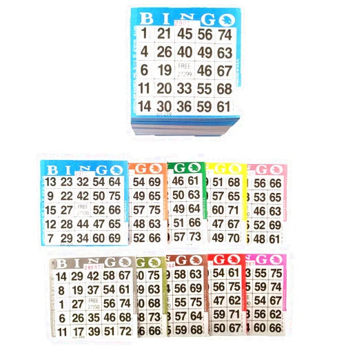 American Games Bingo Paper Game Cards - 1 Card - 10 Bingo Sheets - 200 Books - Standard Size (4