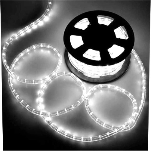 PUHONG 100FT 720 LED Rope Lights, Outdoor Waterproof Tube Lights, LED Connectable Rope Lights for Indoor Outdoor Deck, Pool, Landscape, Background, Trees, Bridges, Eaves Decorative with UL Listed (White)