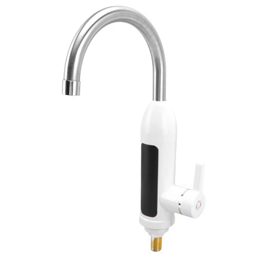 Fabater 110V Hot Water Heater Faucet, 3000W Tankless Water Heater, Fast Heating Electric Heater Faucet, Rotatable Tap Water Faucet with LED Digital Display for Kitchen Bathroom (US Plug