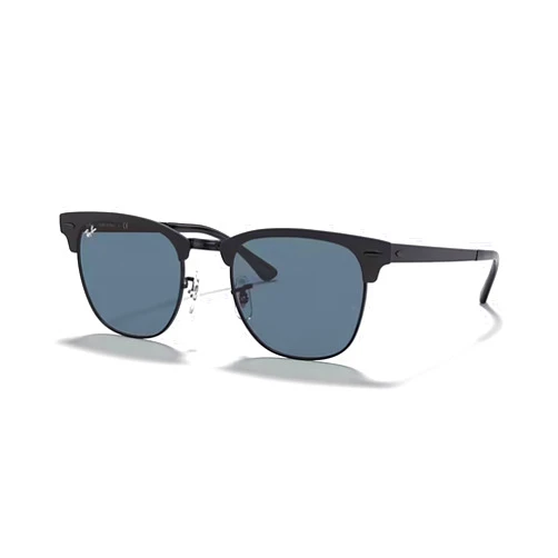 Ray-Ban RB3716 CLUBMASTER METAL Square Sunglasses For Men For Women + BUNDLE with Designer iWear Eyewear Care Kit