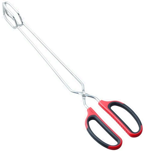 HINMAY Extra Long Scissor Tongs 16-Inch Stainless Steel Barbecue Grilling Tongs