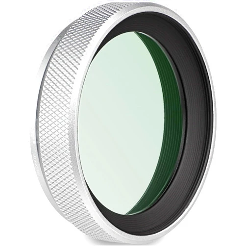 Haoge LUV-X54W Metal Lens Hood with MC UV Protection Multicoated Ultraviolet Lens Filter for Fujifilm X100VI Fuji X100V Camera Silver