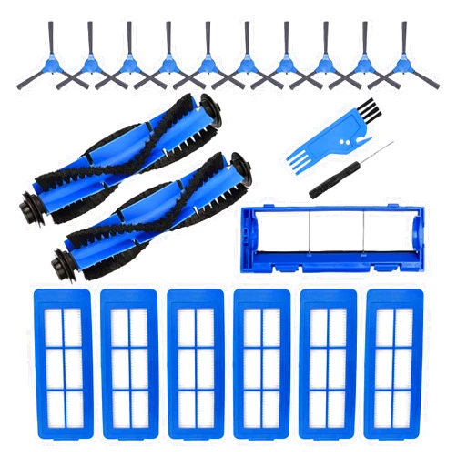 Hyphen-X 21 Pack Replacement Parts for Eufy RoboVac 11S Max, 15C, 30C, 35c, 15t, 39 Series G10 G20 G30 G32 Edge Verge Hybrid Accessory Vacuum Cleaner Filters, Side Brushes, Roller Brushes