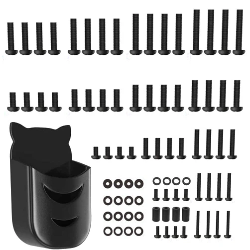 Maozhren Universal TV Mount Screws Kit Includes M4 M5 M6 M8 Screws, Washers, for Samsung TCL Hisense LG Vizio Onn Sony Toshiba Insignia Westinghouse TV Mounting Hardware Kit with Remote Control Holder