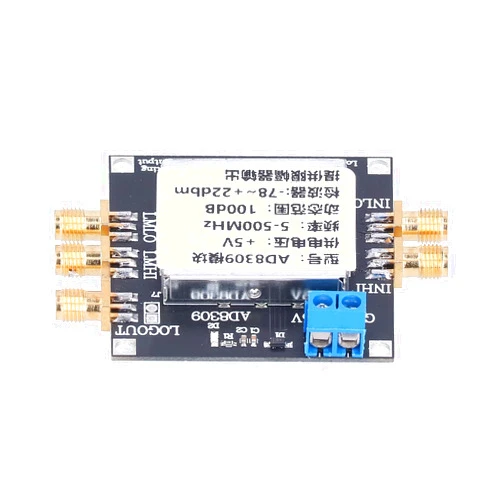 WinmetEuro Amplifier Board, 5MHZ-500MHZ Logarithmic Amplifier Module AD8309 SMA 100 DB Gain 20 MV/dB Slope for Cellular Base Station for Radar