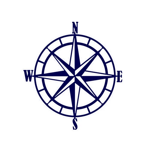 CustomMetalWorx Nautical Compass Rose Metal Wall Art