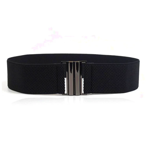 YYXR Womens Black Vintage Plus Elastic Stretchy Waist Cinch Trimmer Belt