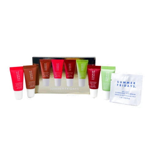 Summer Fridays The Lip Butter Balm Minis - Vanilla Beige, Pink Guava, Cherry and Sweet Mint (.16 Oz each)