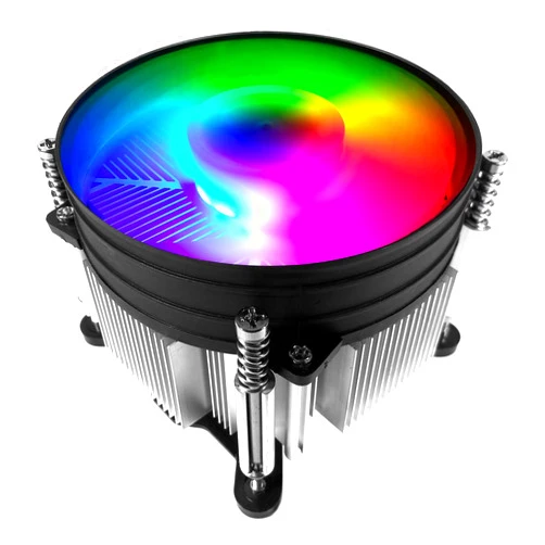 TRONWIRE TW-43 RGB LED CPU Cooler Aluminum Heatsink Copper Core Base 4-Pin PWM 92mm Fan Pre-Applied Thermal Paste for Intel Core i3 i5 i7 i9 Socket 1200 1151 1150 1155 1156 Desktop PC