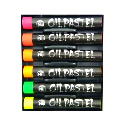 Yasutomo Niji Oil Pastel Set Fluorescent 6 Colors