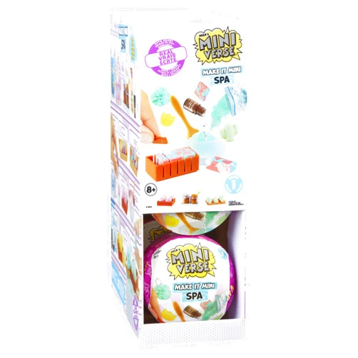 MGA's Miniverse Make It Mini Spa (6 Pack), Mini Collectibles, Mystery Blind Packaging, DIY, Really Works, Real Spa Products, Collectors, 8+