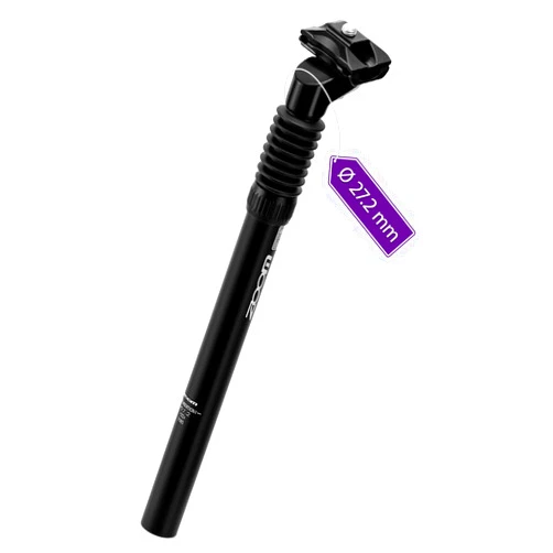 Gylbuz Zoom Bike Suspension Seatpost: 27.2 / 30.9 / 31.6 x 350 mm Shock Absorber Damper Bicycle Seat Post with Adjustable Clamp for E-Bike MTB BMX