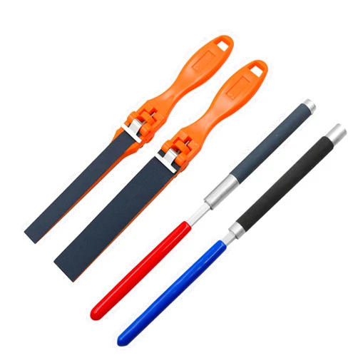 Aidjoin Polishing sandpaper set Sandpaper plastic stick sanding tool Flat file sanding strip Polishing maintenance tool with handle Manual replaceable sandpaper holder Wood Metal Furniture restoration