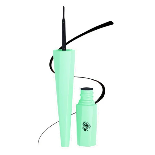 Kimchi Chic KimChiChic Beauty Stage Proof Liquid Liner, Waterproof Eyeliner, Long-Lasting Precision Liner with Classic Brush, Smudge-Proof, Cruelty-Free, Blackest Black