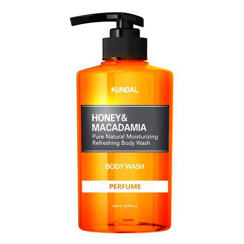 KUNDAL Nature Honey & Macadamia Natural Moisturizing Body Wash Deep Nourishment, Natural Extracts Blend, 10,000 ppm Honey, Safe for All Ages, Soft & Smooth Skin 16.9 fl oz (Pack of 1) (Cherry Blossom)