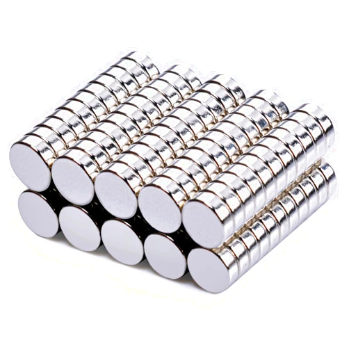 MIN CI 100 Pcs Strong Round Small Rare Earth Magnets, Mini Refrigerator Neodymium Magnets Disc for Whiteboard Locker Fridge Crafts Dry Erase Board Cabinets