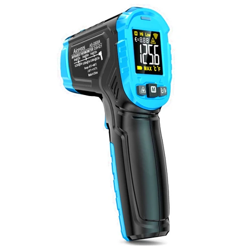 Aicevoos G600A Infrared Thermometer Gun Laser IR Temp Gauge, Handheld Heat Temperature Gun with Adjustable Emissivity & Max Measure for Cooking, Grill & Engine | -58F to 1112F | NOT for Humans
