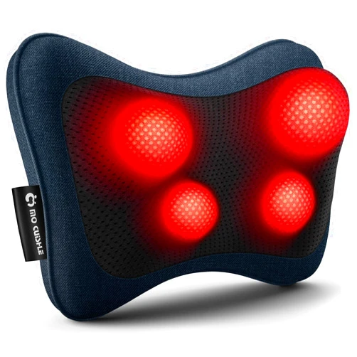 Mo Cuishle Electric Shiatsu Back Massager with Heat - Powerful 3D Kneading for Neck, Shoulder, Lower Back Pain Relief - Ergonomic Design for Home, Office, & Car - Gifts for Women, Men, Mom & Dad