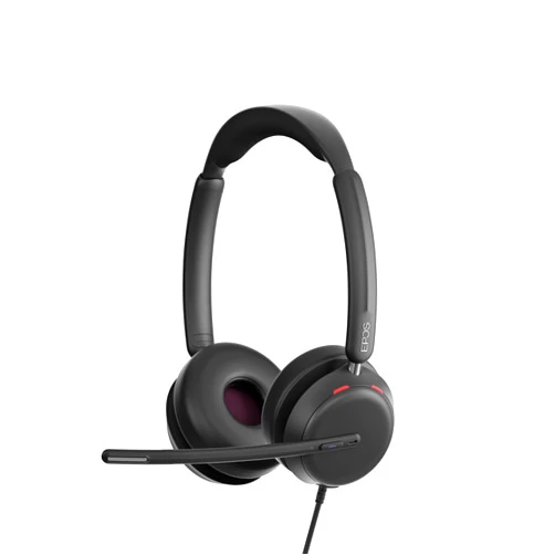 EPOS Impact 860T - Microsoft Teams Certified Double-Sided Headset for Enhanced Office Efficiency, Superior Wideband Sound, USB-C Connectivity