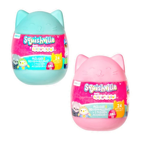 Squishmallows Squishville 2-Pack Capsules Series 10 - Official Jazwares Plush - Mini Mystery Stuffed Animal Toy Styles May Vary - Gift for Kids