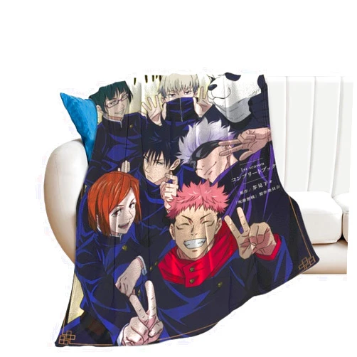 HEIHUJIOO Blanket Super Soft Flannel Throw Blanket Gift Blanket for Music jjk Lovers All Seasons Bedroom Sofa Living Room Home Decorations 40