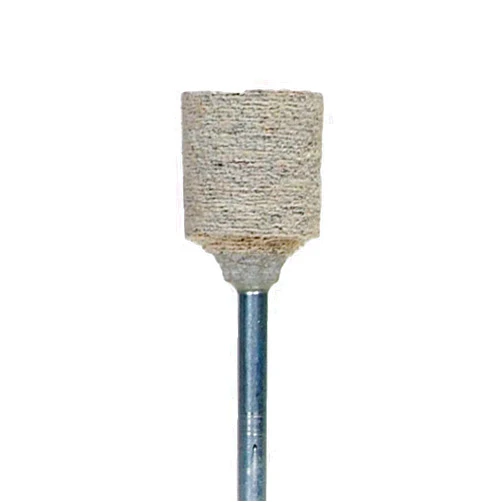 Norton 61463622649 1/2x1/2x1/8 in. AO Cotton Fiber Mounted Points, Type W185, 80 Grit, 25 Pack