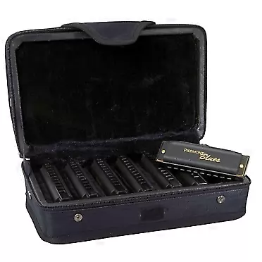 Hohner Accordions Hohner Piedmont Blues - Diatonic Harmonica - 10 Hole - 7 Pack Key A,Bb,C,D,E,F,G