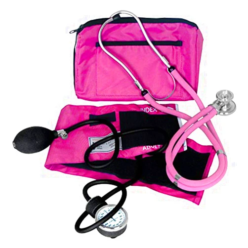Dixie EMS Blood Pressure and Sprague Stethoscope Kit - Pink