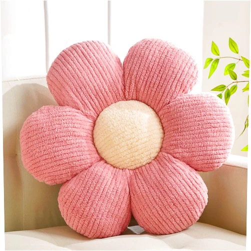 XIAIJIA Flower Pillow Flowers Shaped Pillow Cushion Decorative Daisy Pillow for Bed Cute Throw Pillow Flower Floor Pillow Soft Seat Cushion Pink Cushion 15.7