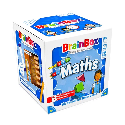 Brain Box BrainBox Maths Card Game - Memory & Observation, Educational Numeracy Skills, Family-Friendly Trivia for Kids & Adults, Ages 8+, 1+ Players, 10 Minute Playtime, Made by Green Board Games