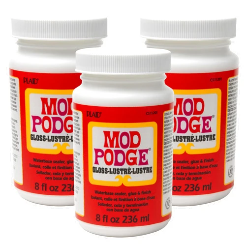 Mod Podge CS11201 Gloss Waterbase Sealer, 8 oz Glue & Decoupage Finish, 8 Fl Oz (Pack of 3), 24