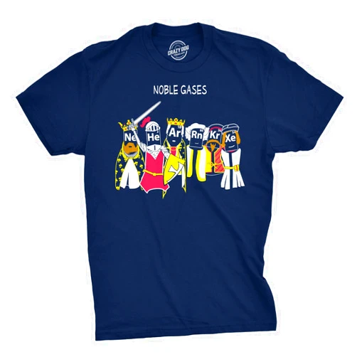 Crazy Dog T-Shirts Nerdy Periodic Table T Shirt Funny Science Shirts Mens
