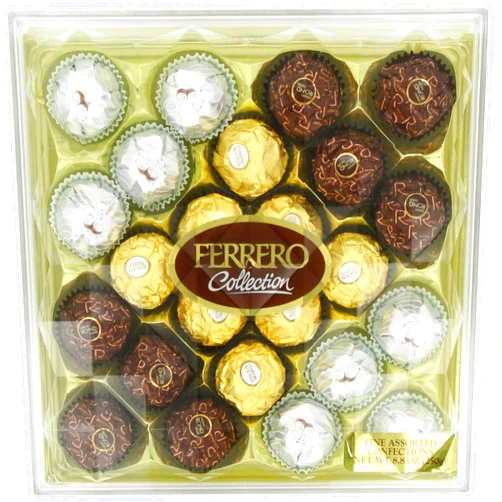 Ferrero Rocher Ferrero Collection 18 Piece Gift Box, 24 Count, 8.8 Ounce (250 gm)