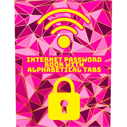 NYCONY PRESS Internet Password Book with Alphabetical Tabs: Logbook for Internet Accounts Access