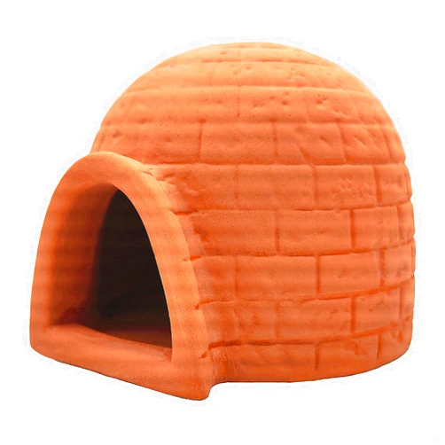 BCSIUHD fish tank decorations - Antarctic house shaped clay pot cave aquarium decorative accessories for fighting fish, shrimp, cichlids and other play, breeding, hiding and resting