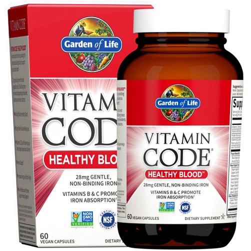 Garden of Life Vitamin Code Healthy Blood 60ct Capsules