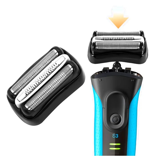 XFP 32B Series 3 Electric Shaver Replacement Head Accessories for Braun S3 Foil & Cutter Razor Heads, Applicable for Braun S3 3040s 3010s 310s 3000s 3050cc 3080s 390cc Etc