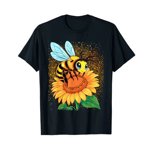 Bumblebee Sunflower Lover Gift Co. Bumblebee Sunflower Springtime Save The Bees Honeybee T-Shirt