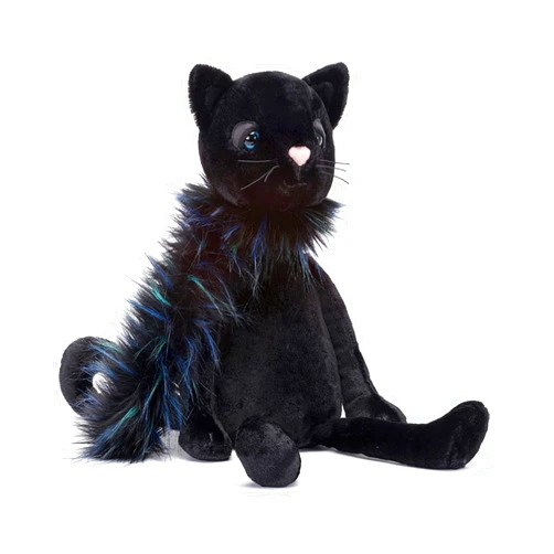 Jellycat Glamorama Black Cat Stuffed Animal