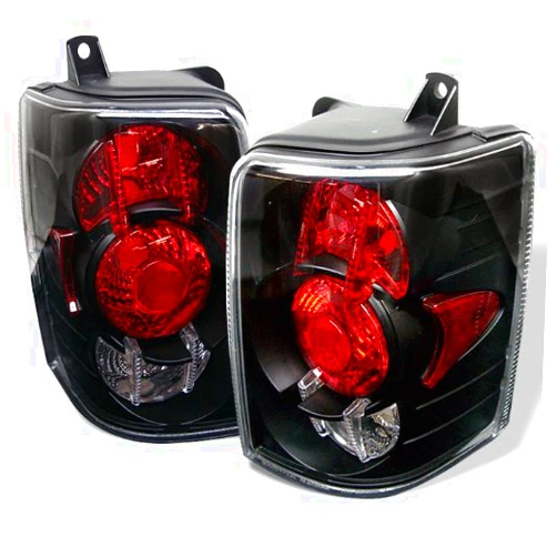 Xtune Aftermarket Replacement Euro Style Tail Light for Jeep Grand Cherokee 93-98 - Black Clear