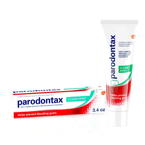 Parodontax Toothpaste for Bleeding Gums, Gingivitis Treatment and Cavity Prevention, Clean mint - 3.4 Ounces