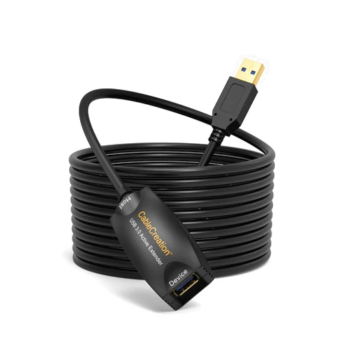 CableCreation Active USB 3.0 Extension Cable, 5 m USB Male to Female Cable with Signal Amplification Compatible with Oculus Rift/Quest/Quest 2 VR/Link, Valve Index VR, Xbox One, Printers etc. Black