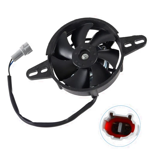 Generic Radiator Fan Motorcycle 4in Electric Cooling Thermal Fan 12V for 200cc 250cc 300cc Motorcycle Quad ATV 4 Wheeler Go Kart Buggy Dirt Pit Bike UTV Oil Cooler Water Radiator Black