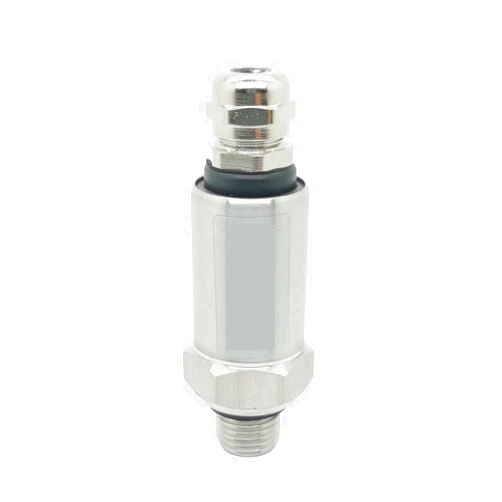 CASHOE Pressure Transmitter Pressure Transmitter Sensor Water Oil Fuel Gas air G1/4 12-36V 4-20mA 0-600bar Stainless Steel Pressure transducer (Size : 0-1Mpa)