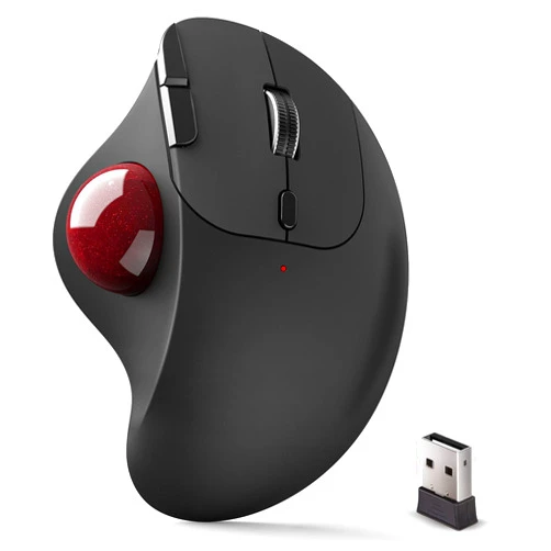 ECHTPower Trackball Mouse, Easy Thumb Control Ball Mouse, Precision and Smooth Tracking, Wireless Mouse Support 3 Device Connection(2.4G or BT), Rollerball Mouse for PC/Laptop/Mac/Windows