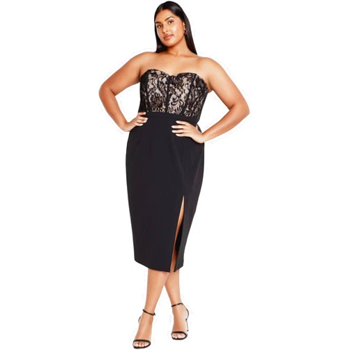 City Chic Women's Apparel Women's CITYCHIC Plus Size Dress Perfect Date