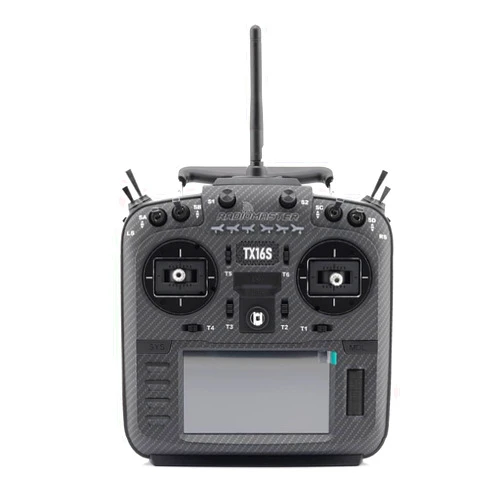 RotorLogic RadioMaster TX16S MKII Carbon Fiber Black 2.4GHz 16CH EdgeTX OpenTX Hall Gimbals Remote Control Radio Transmitter (4IN1 Multi-Protocol)