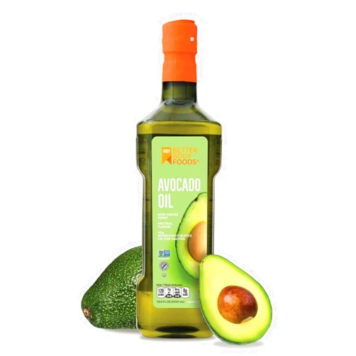 BetterBody Foods Refined Non-GMO Cooking Oil, Kosher, Keto and Paleo Diet Friendly, for High-Heat Cooking, Avocado Oil, 1 Liter, 33.8 Fl Oz